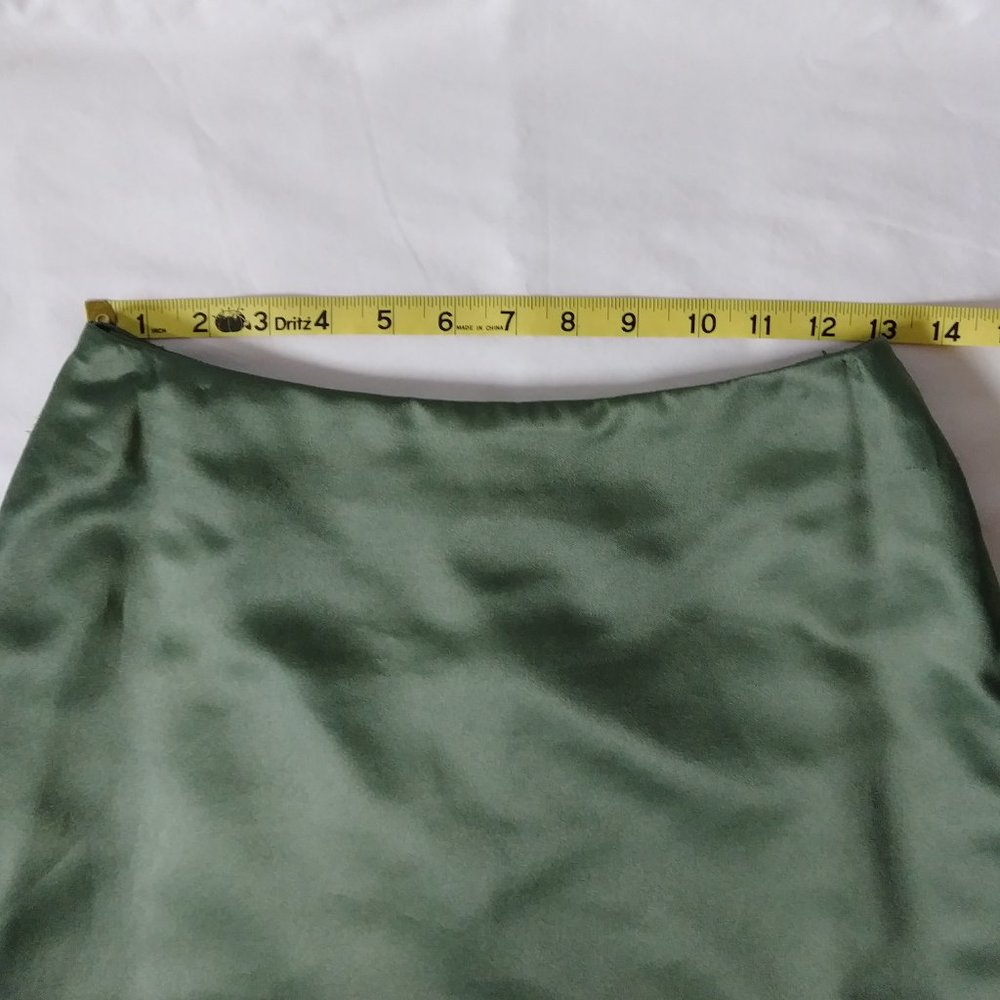 Vintage 2-Piece Formal Bridesmaid Dress Olive Green Professional Hand Sewn - Picture 10 of 16